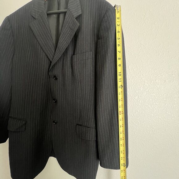 Romeo Gigli Mens Pinstripe Suit Jacket Size 42 R 52 IT - Picture 9 of 11